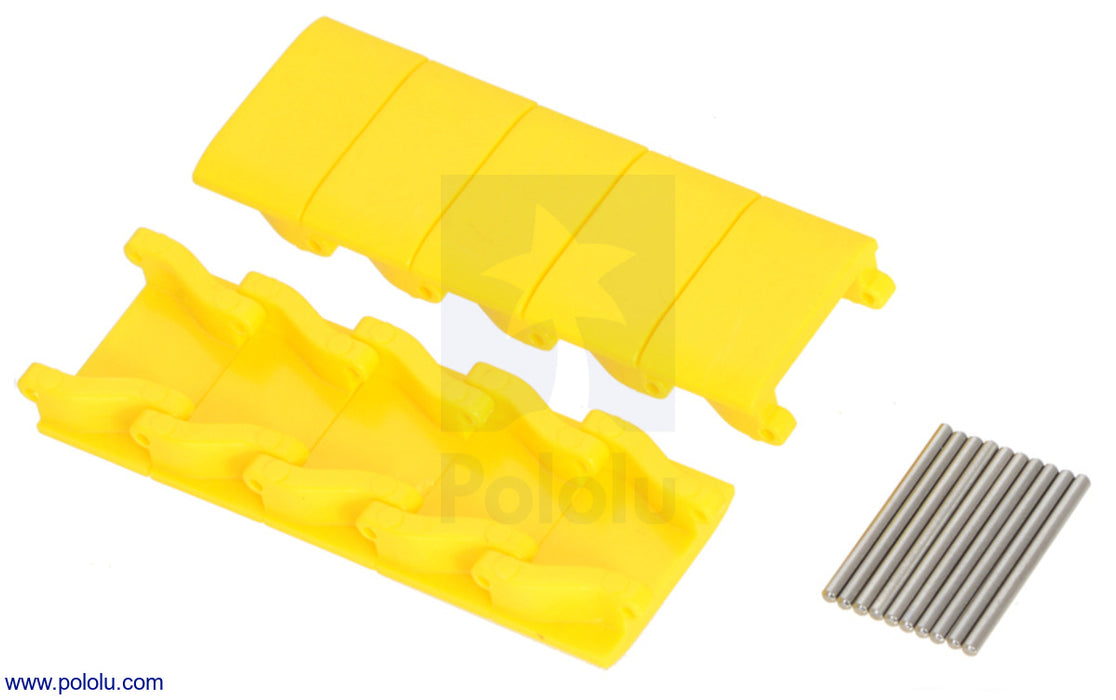 Miniature Track Link and Pin - Yellow (10-Pack)