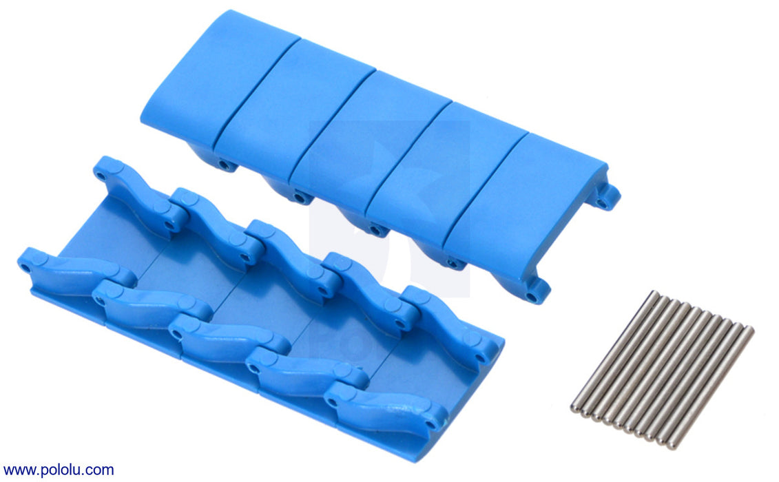 Miniature Track Link and Pin - Blue (10-Pack)