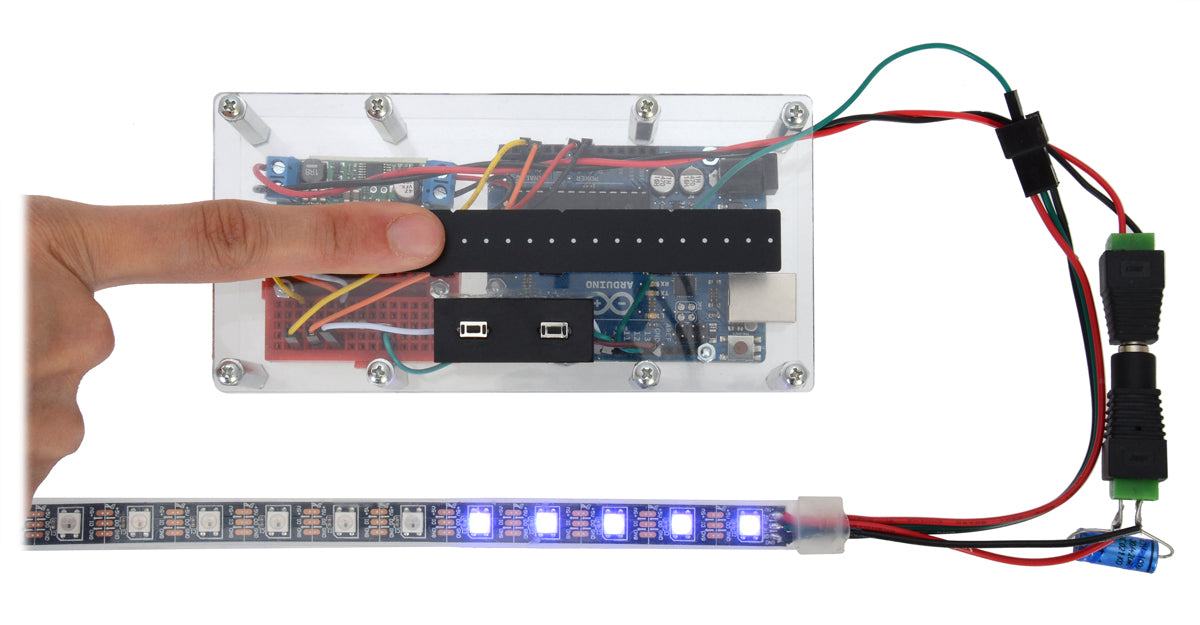 Force-Sensing Linear Potentiometer: 4.0″×0.4″ Strip, Customizable Length