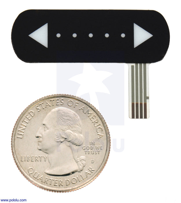 Force-Sensing Linear Potentiometer: 1.4″×0.4″ Strip