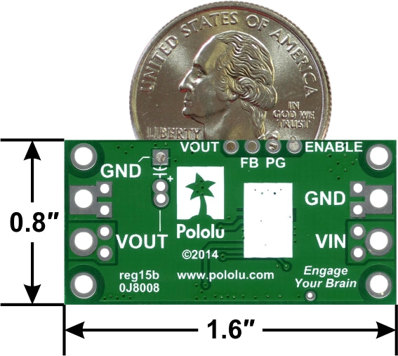 Pololu 5V, 9A Step-Down Voltage Regulator D24V90F5