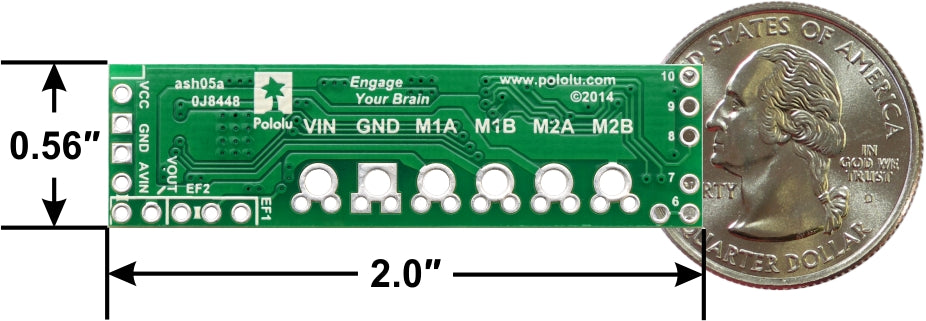 Pololu A4990 Dual Motor Driver Shield for Arduino