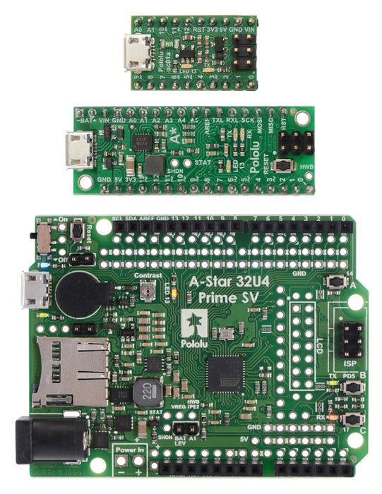 A-Star 32U4 Prime SV microSD (SMT Components Only)