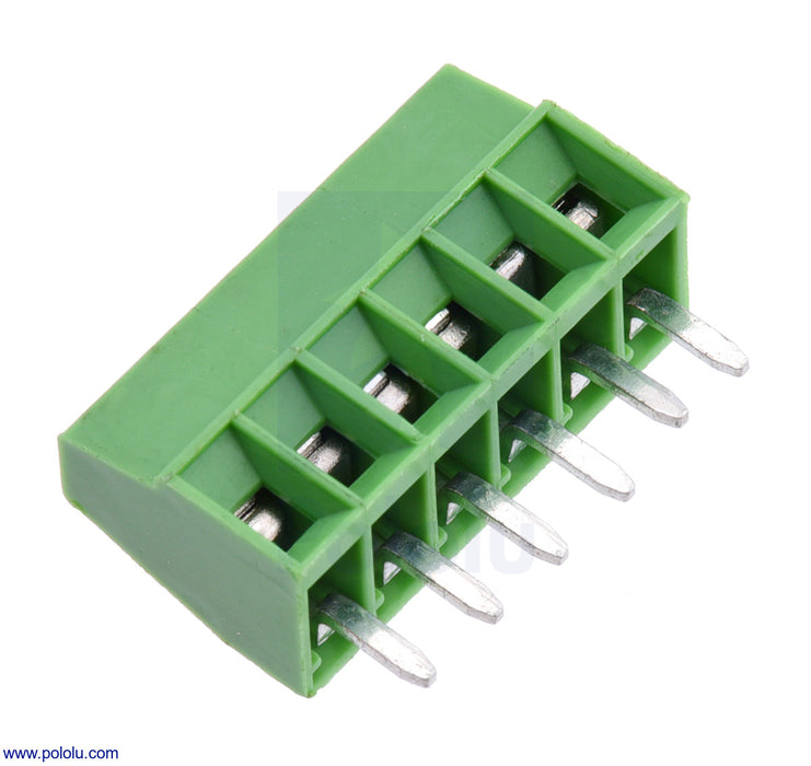 Screw Terminal Block: 6-Pin, 0.1″ Pitch, Side Entry