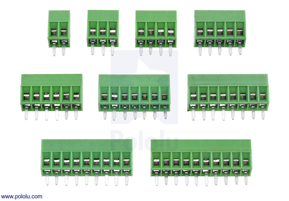 Screw Terminal Block: 8-Pin, 0.1″ Pitch, Side Entry