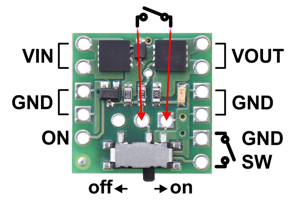 Mini MOSFET Slide Switch with Reverse Voltage Protection, SV