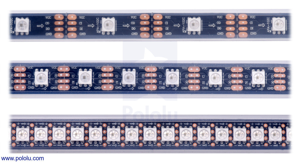 Addressable RGB 30-LED Strip, 5V, 1m (SK9822)