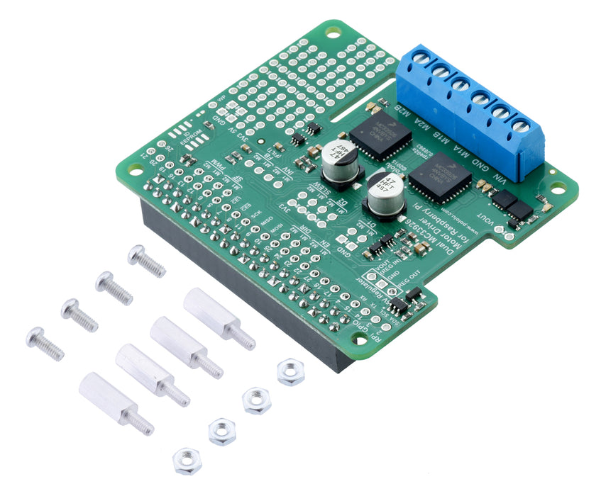 Pololu Dual MC33926 Motor Driver for Raspberry Pi (Assembled)