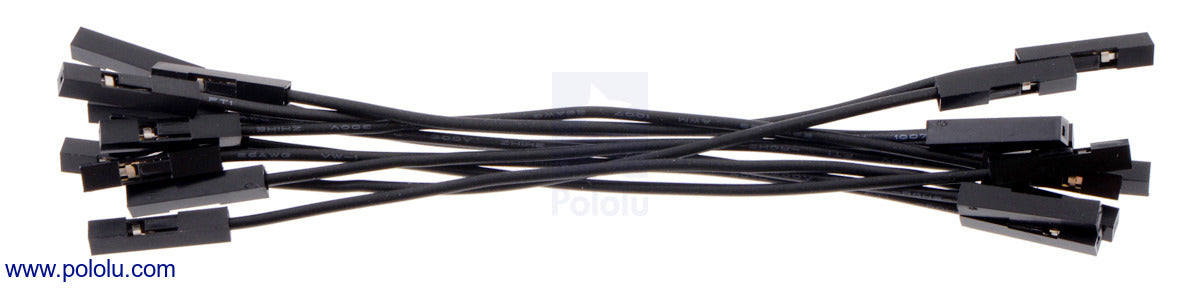 Premium Jumper Wire 10-Pack F-F 3" Black