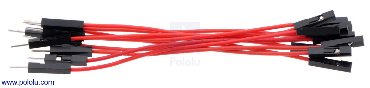 Premium Jumper Wire 10-Pack M-F 3" Red