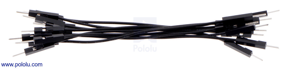 Premium Jumper Wire 10-Pack MM 3" Black