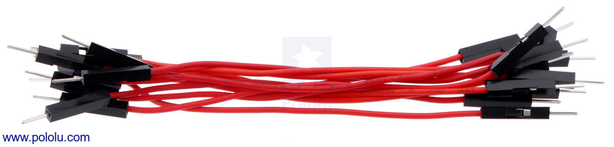 Premium Jumper Wire 10-Pack M-M 3" Red