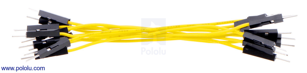 Premium Jumper Wire 10-Pack M-M 3" Yellow