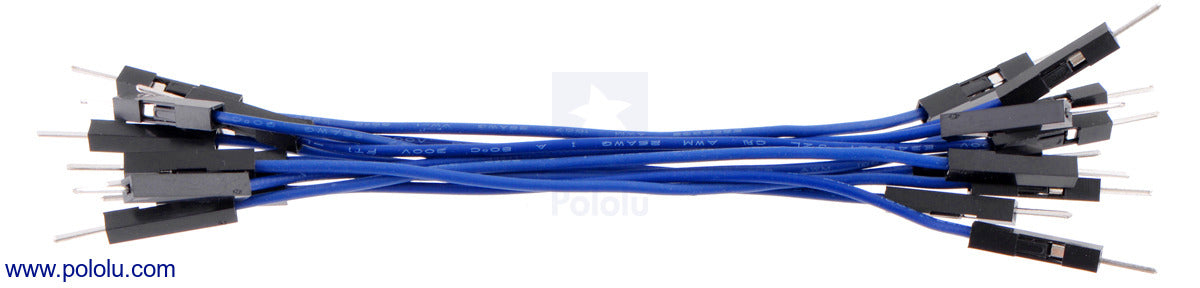 Premium Jumper Wire 10-Pack MM 3" Blue