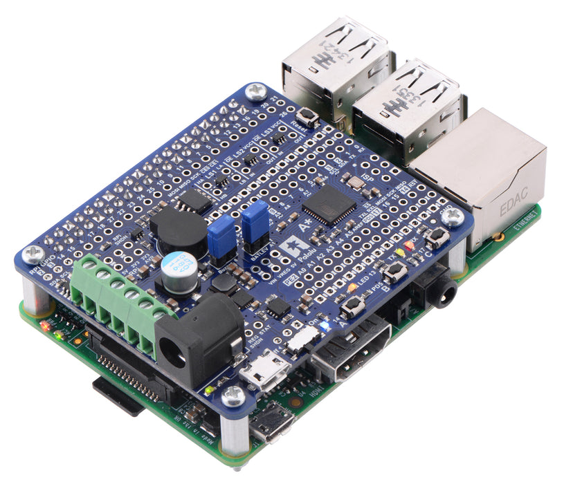 A-Star 32U4 Robot Controller LV with Raspberry Pi Bridge (SMT Components Only)