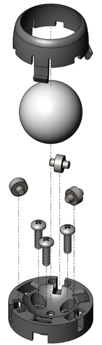 Pololu Ball Caster with 1″ Plastic Ball and Ball Bearings