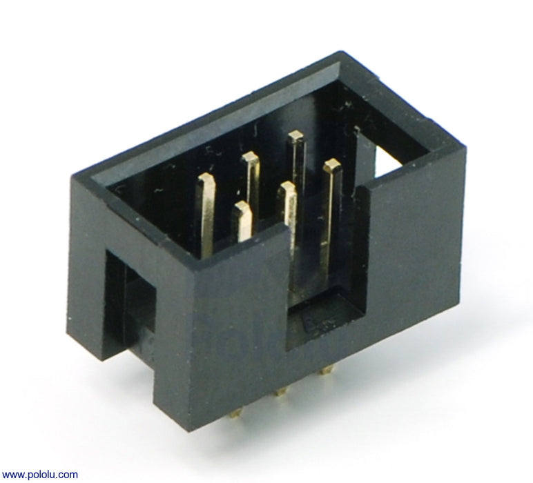 Shrouded Box Header: 2×3-Pin, 0.100" (2.54 mm) Male