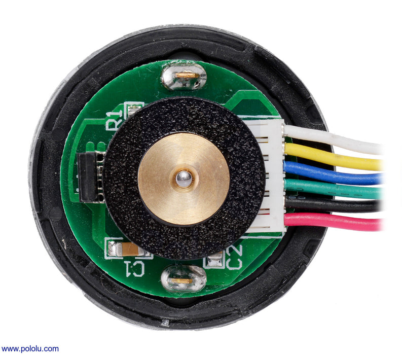 12V Motor with 64 CPR Encoder for 37D mm Metal Gearmotors (No Gearbox, Helical Pinion)