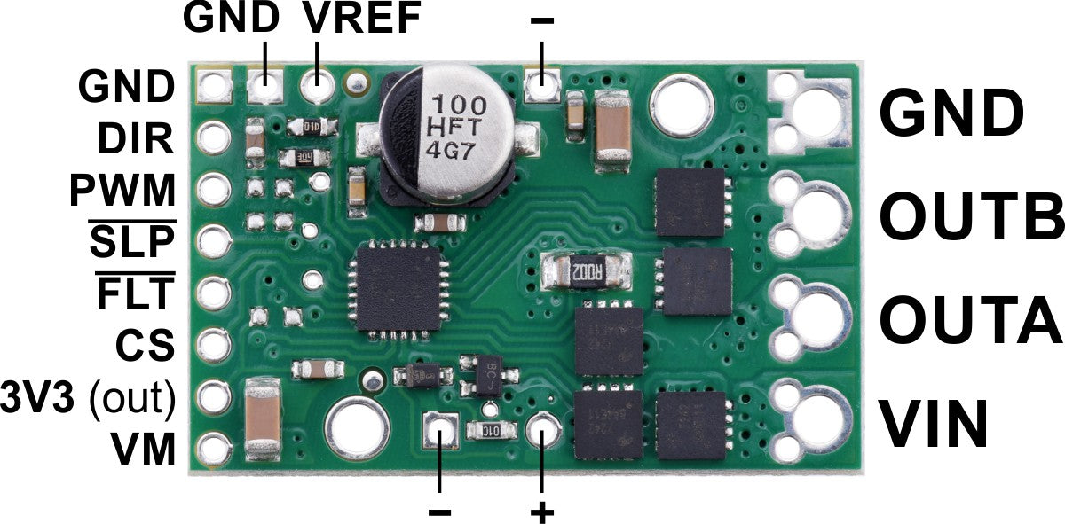 Pololu G2 High-Power Motor Driver 18v17