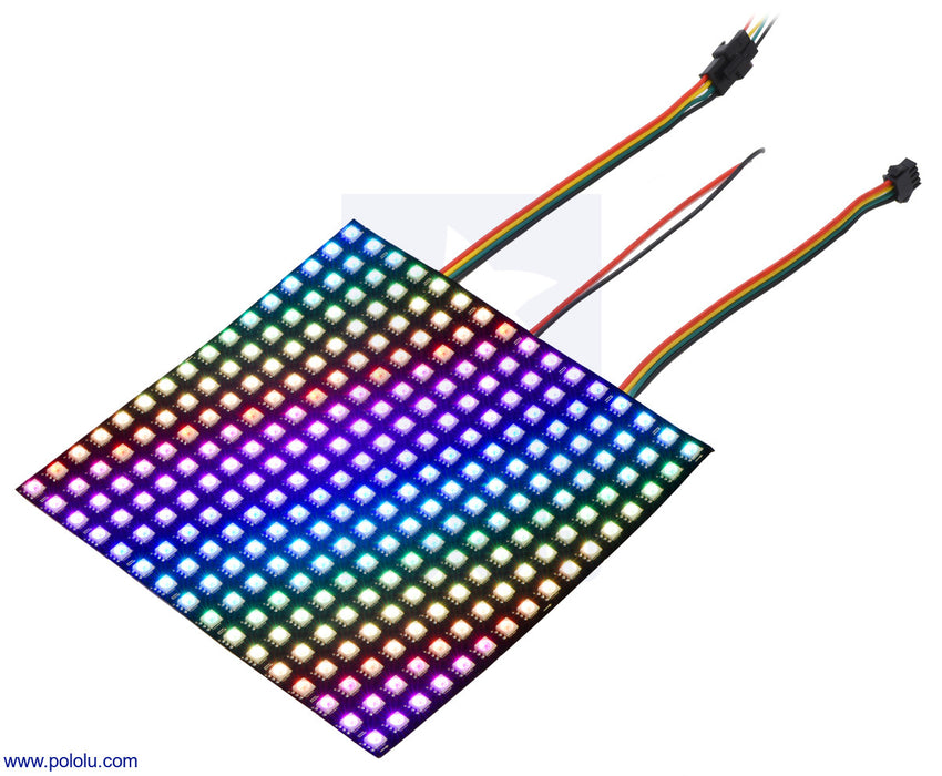 Addressable RGB 8x8-LED Flexible Panel, 5V, 10mm Grid (SK9822)