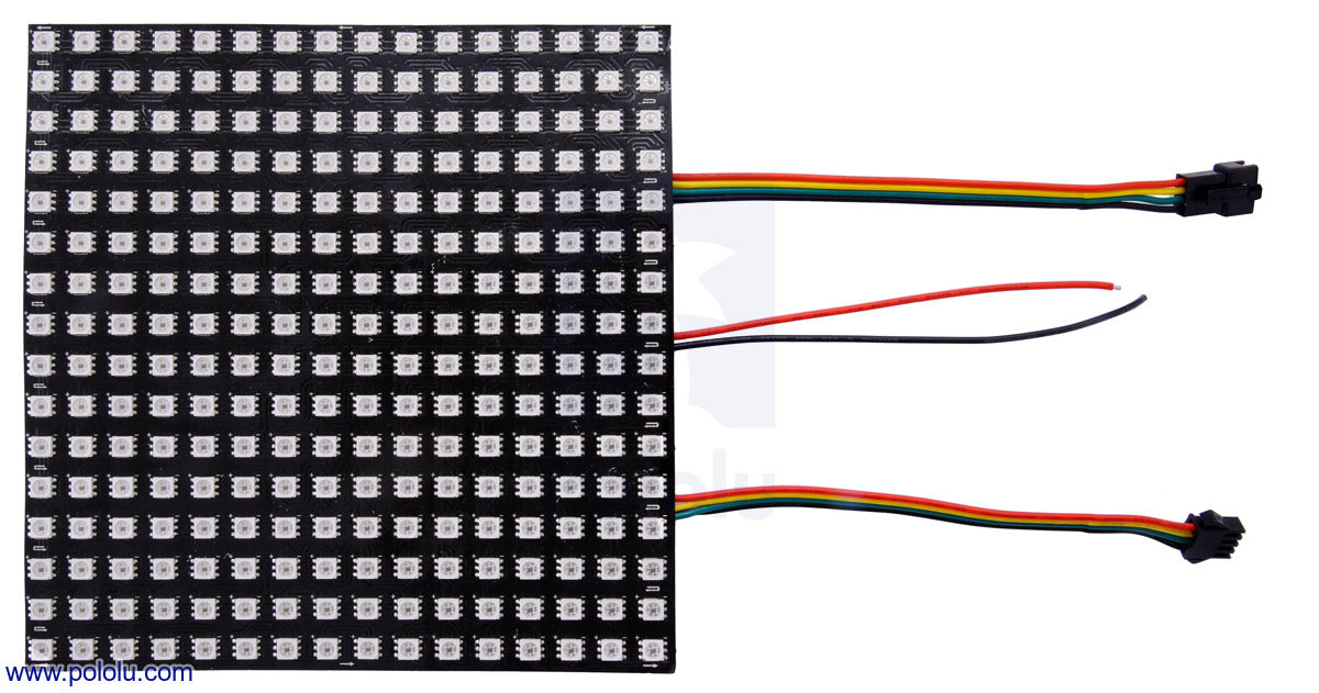 Addressable RGB 8x32-LED Flexible Panel, 5V, 10mm Grid (SK9822)