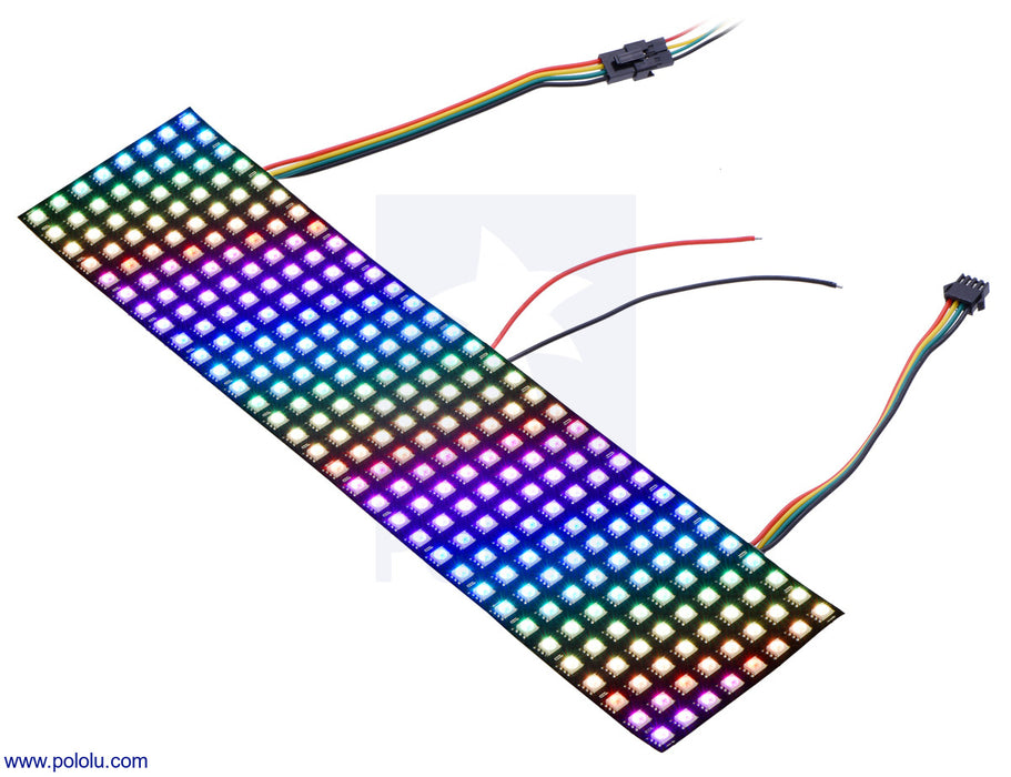 Addressable RGB 8x8-LED Flexible Panel, 5V, 10mm Grid (SK9822)