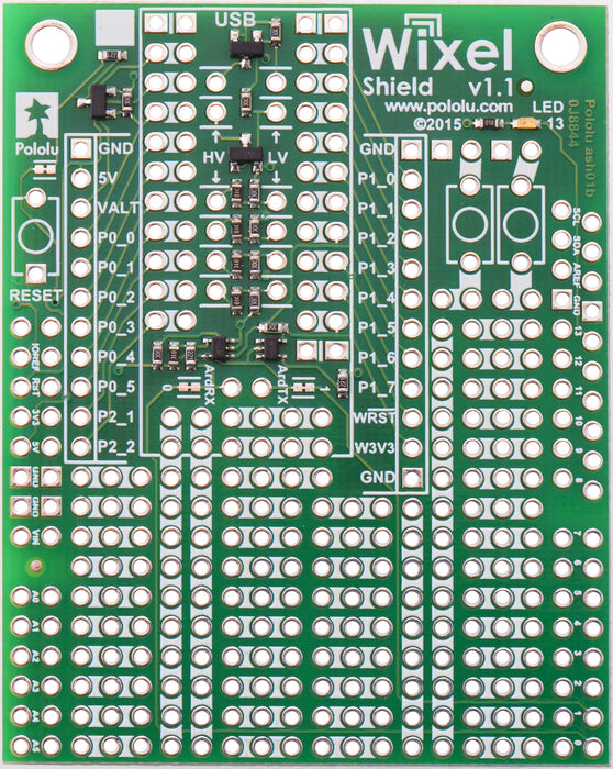 Wixel Shield for Arduino, v1.1