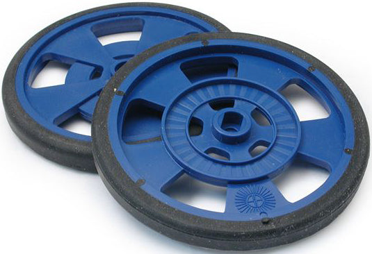 Solarbotics GMPW-LB BLUE Wheel with Encoder Stripes, Silicone Tire