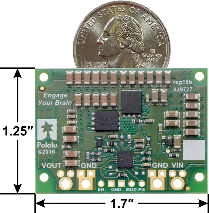 Pololu 5V, 15A Step-Down Voltage Regulator D24V150F5