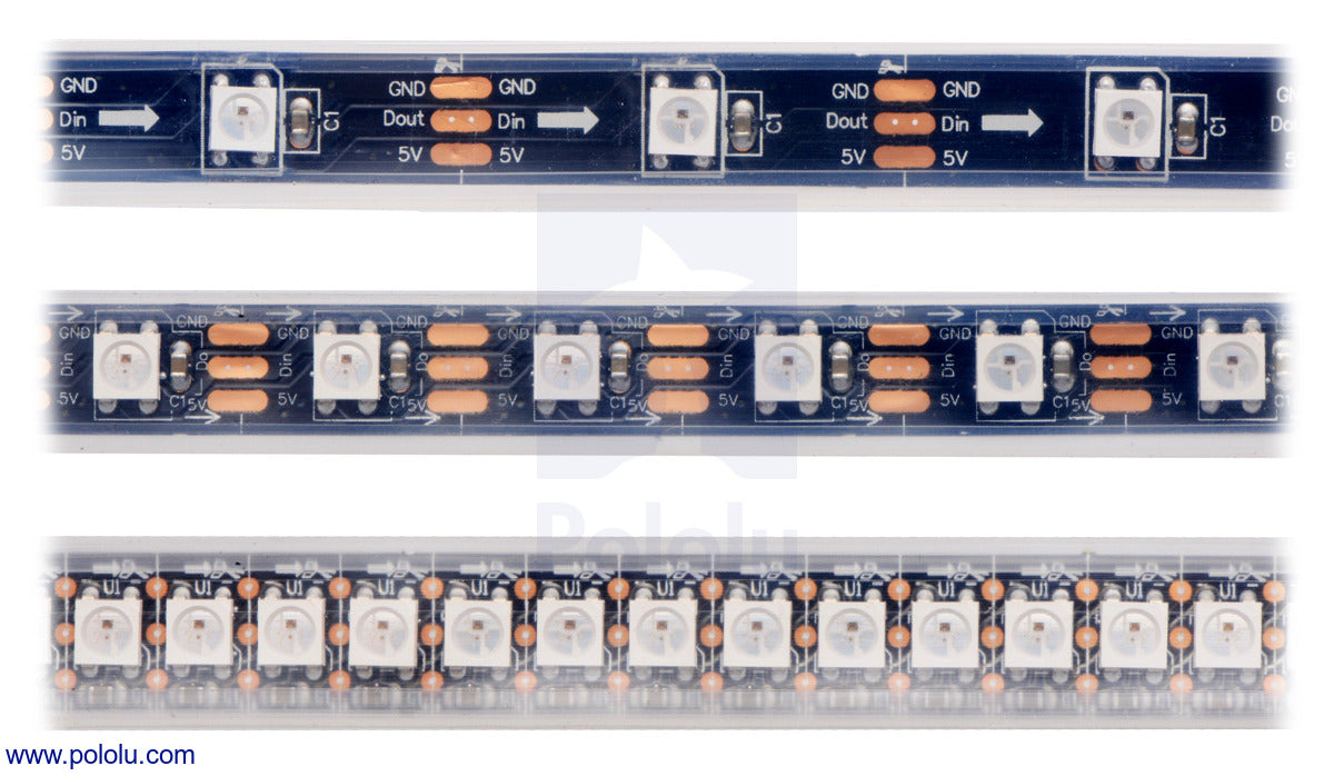 Addressable RGB 60-LED Strip, 5V, 2m (SK6812)