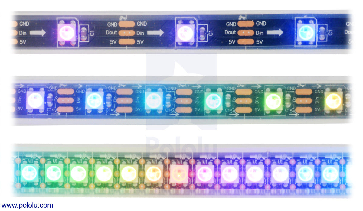 Addressable RGB 120-LED Strip, 5V, 2m (SK6812)