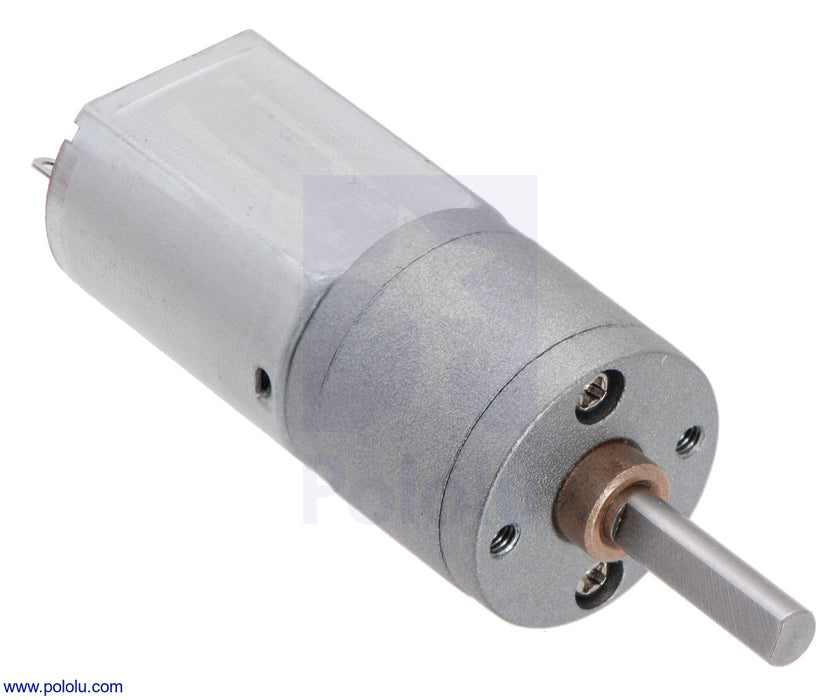 63:1 Metal Gearmotor 20Dx43L mm 6V with Extended Motor Shaft