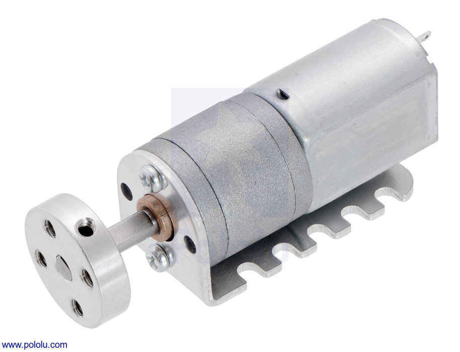 195:1 Metal Gearmotor 20Dx44L mm 12V CB with Extended Motor Shaft