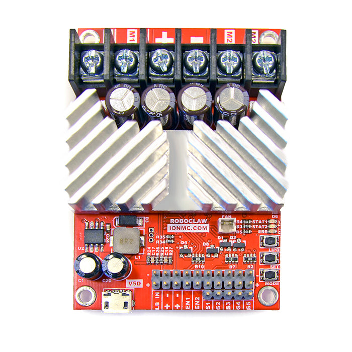 RoboClaw 2x45A Motor Controller (V5E, pin header I/O)