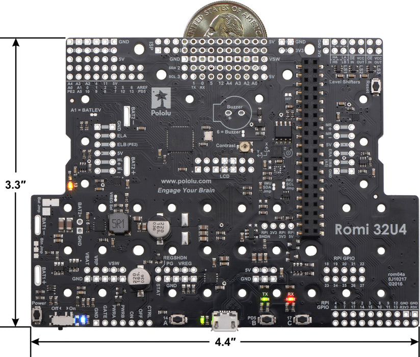 Romi 32U4 Control Board