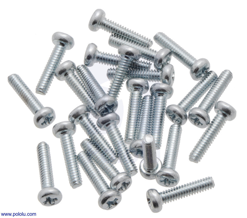 Machine Screw: #2-56, 3/8″ Length, Phillips (25-pack)