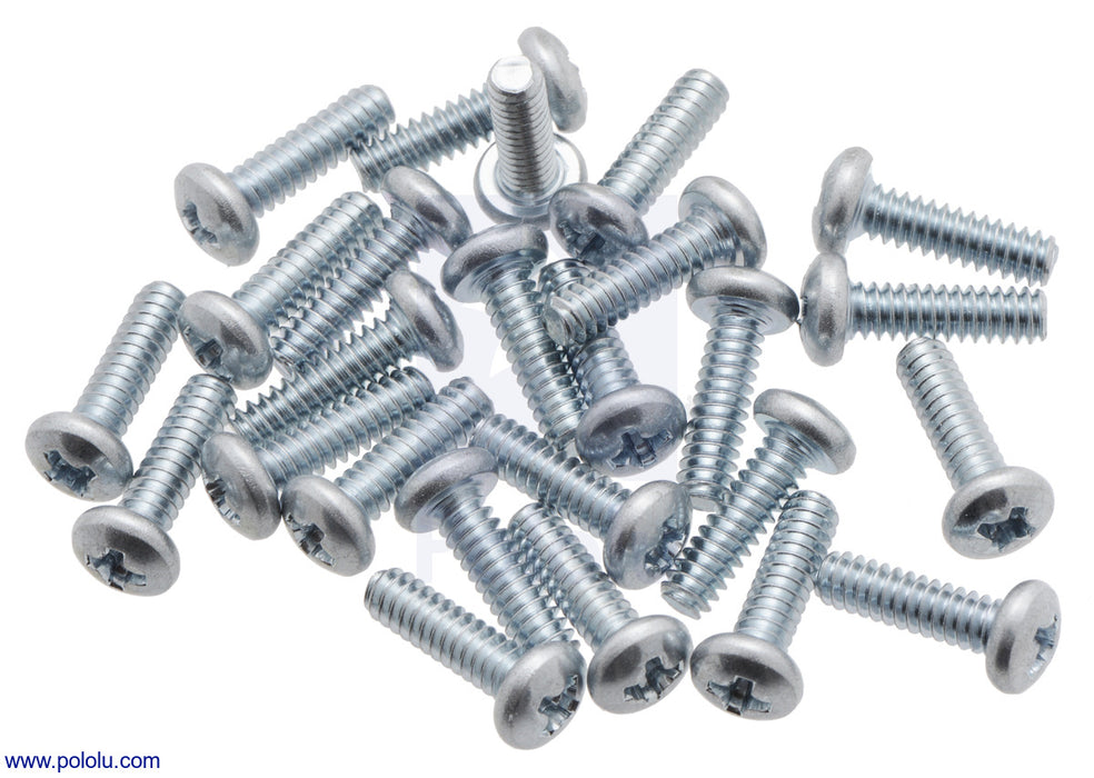 Machine Screw: #4-40, 3/8″ Length, Phillips (25-pack)