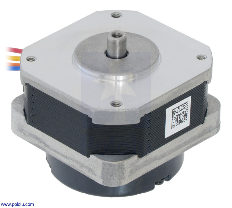 Sanyo Pancake Stepper Motor with Encoder: Bipolar, 200 Steps/Rev, 42×31.5mm, 5.4V, 1 A/Phase, 4000 CPR