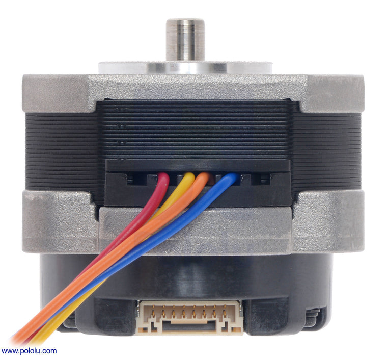 Sanyo Pancake Stepper Motor with Encoder: Bipolar, 200 Steps/Rev, 42×31.5mm, 5.4V, 1 A/Phase, 4000 CPR