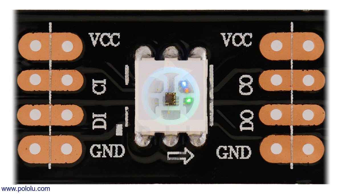 Addressable High-Density RGB 144-LED Strip, 5V, 1m (SK9822)