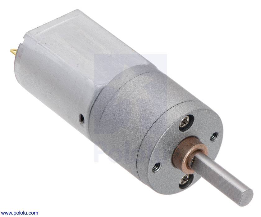 313:1 Metal Gearmotor 20Dx46L mm 12V CB with Extended Motor Shaft