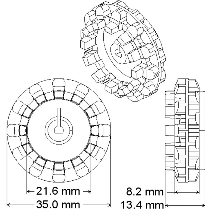 Pololu Wheel 42×19mm Pair