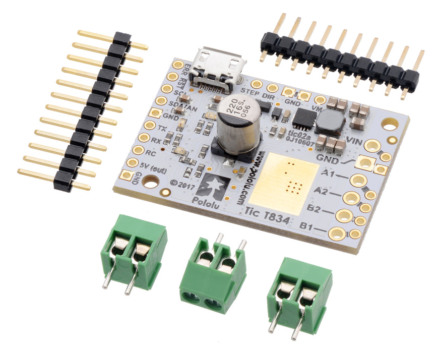 Tic T834 USB Multi-Interface Stepper Motor Controller