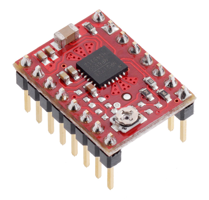 MP6500 Stepper Motor Driver Carrier, Potentiometer Current Control (Header Pins Soldered)