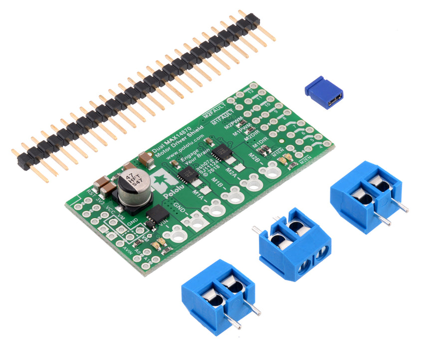 Dual MAX14870 Motor Driver Shield for Arduino