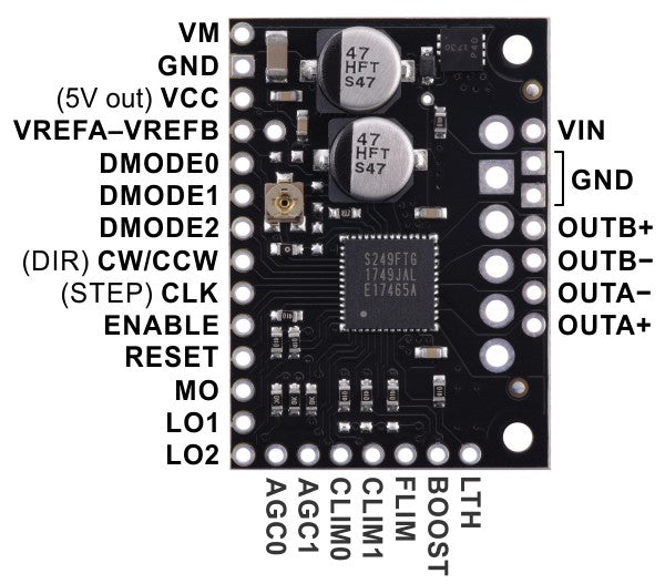 TB67S249FTG Stepper Motor Driver Carrier - Full Breakout