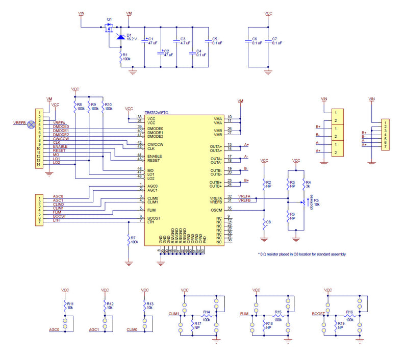 TB67S279FTG Stepper Motor Driver Carrier - Full Breakout