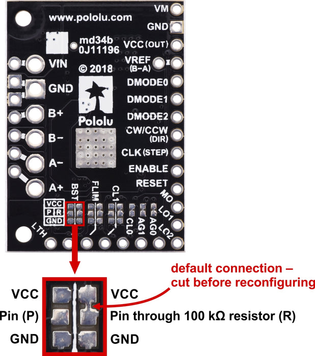 TB67S249FTG Stepper Motor Driver Carrier - Full Breakout