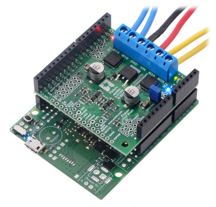 Dual TB9051FTG Motor Driver Shield for Arduino