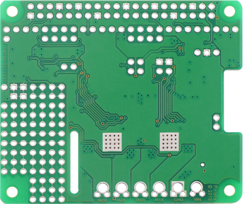 Dual TB9051FTG Motor Driver for Raspberry Pi (Partial Kit)